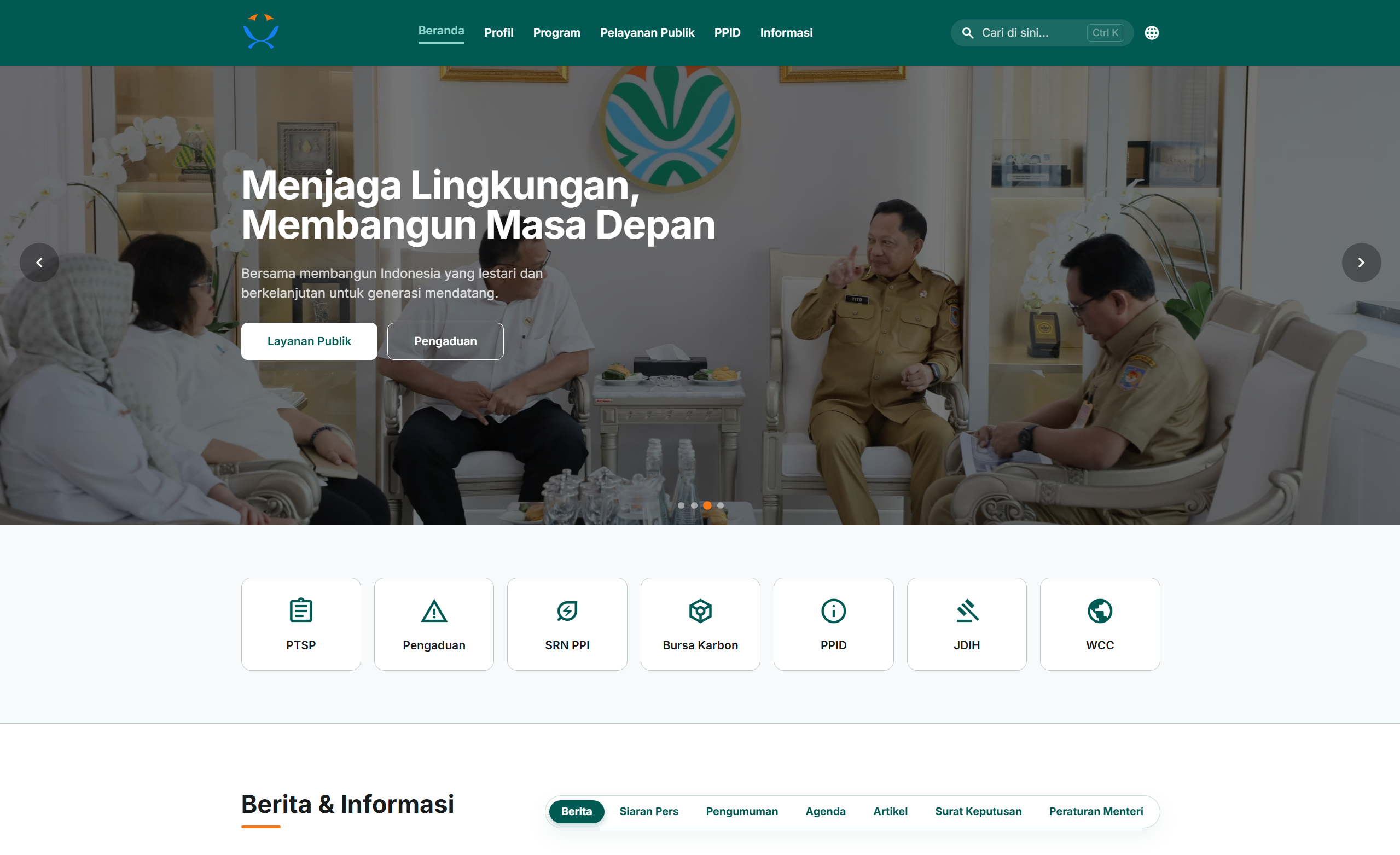 Kemen LH Website Modernization